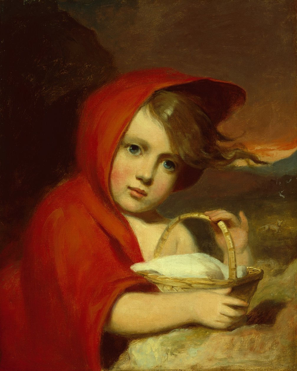 Czerwony Kapturek autorstwa Thomas Sully