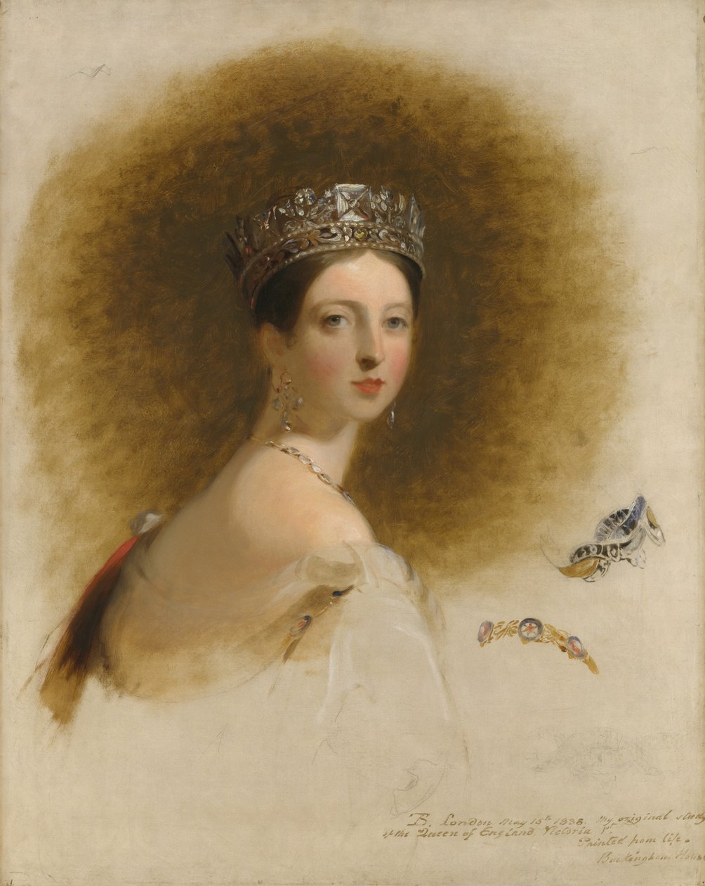 Portret królowej Wiktorii autorstwa Thomas Sully
