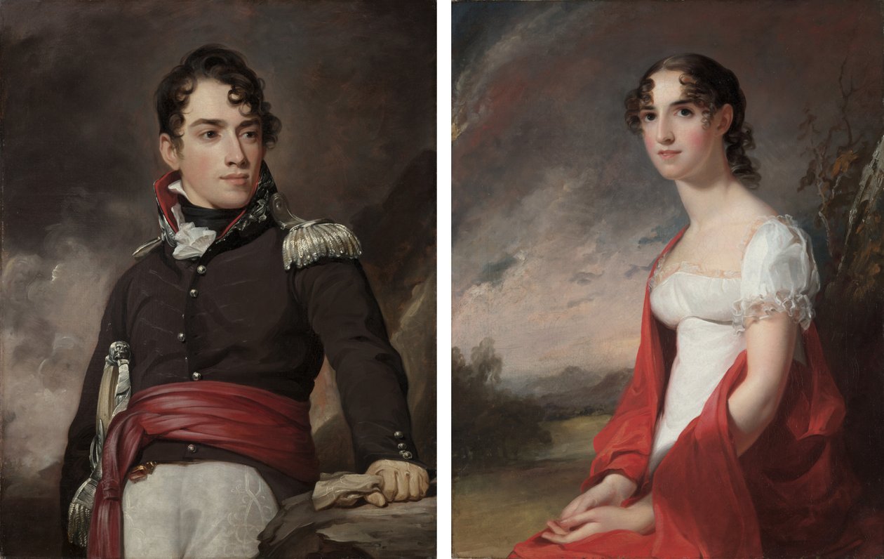 Portrety Jeana Terforda Davida i Mary Sicard David autorstwa Thomas Sully