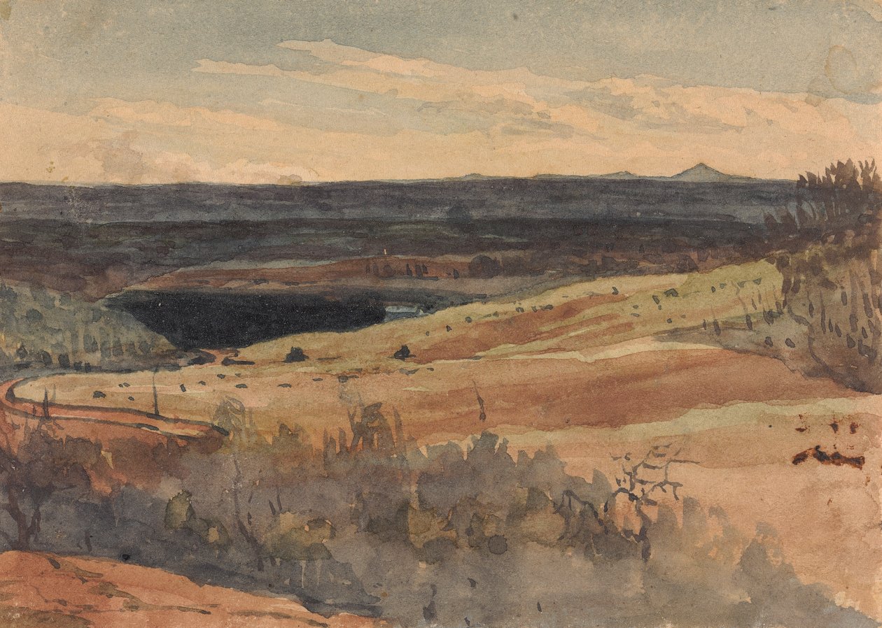 Campos Ondulados, Montanhas em Distancepolish autorstwa Thomas Sully