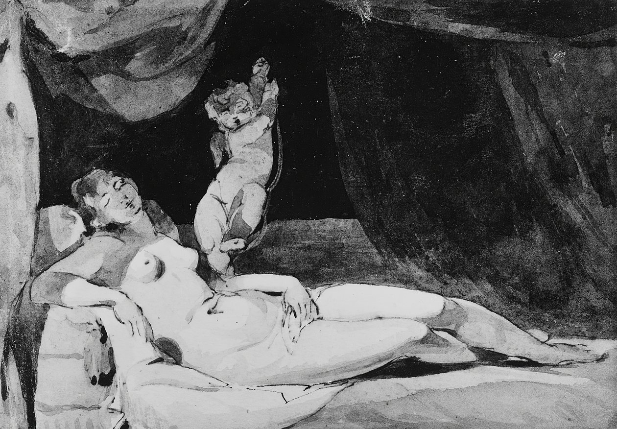 Śpiąca Wenus ,. autorstwa Thomas Sully
