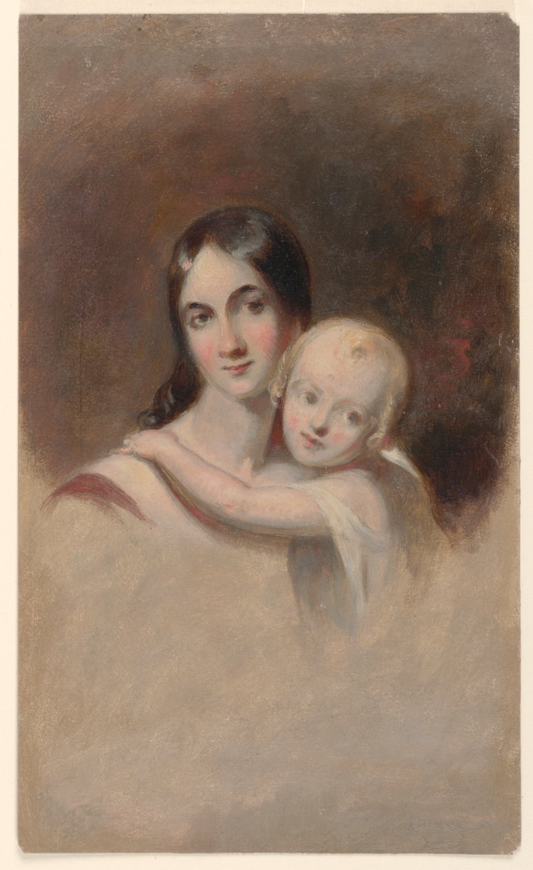 Studium dla „Portret pani James Robb i jej trojga dzieci”, Ogden Museum of Southern Art, Nowy Orlean, LA autorstwa Thomas Sully