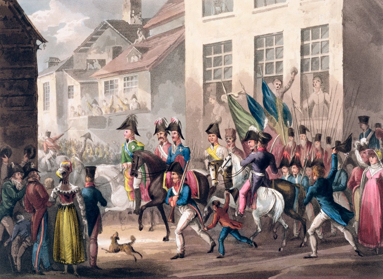 „Wjazd aliantów do Paryża, 31 marca 1814”, 1815 autorstwa Thomas Sutherland