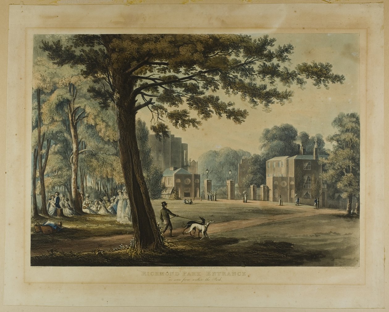 Wejście do parku Richmond autorstwa Thomas Sutherland