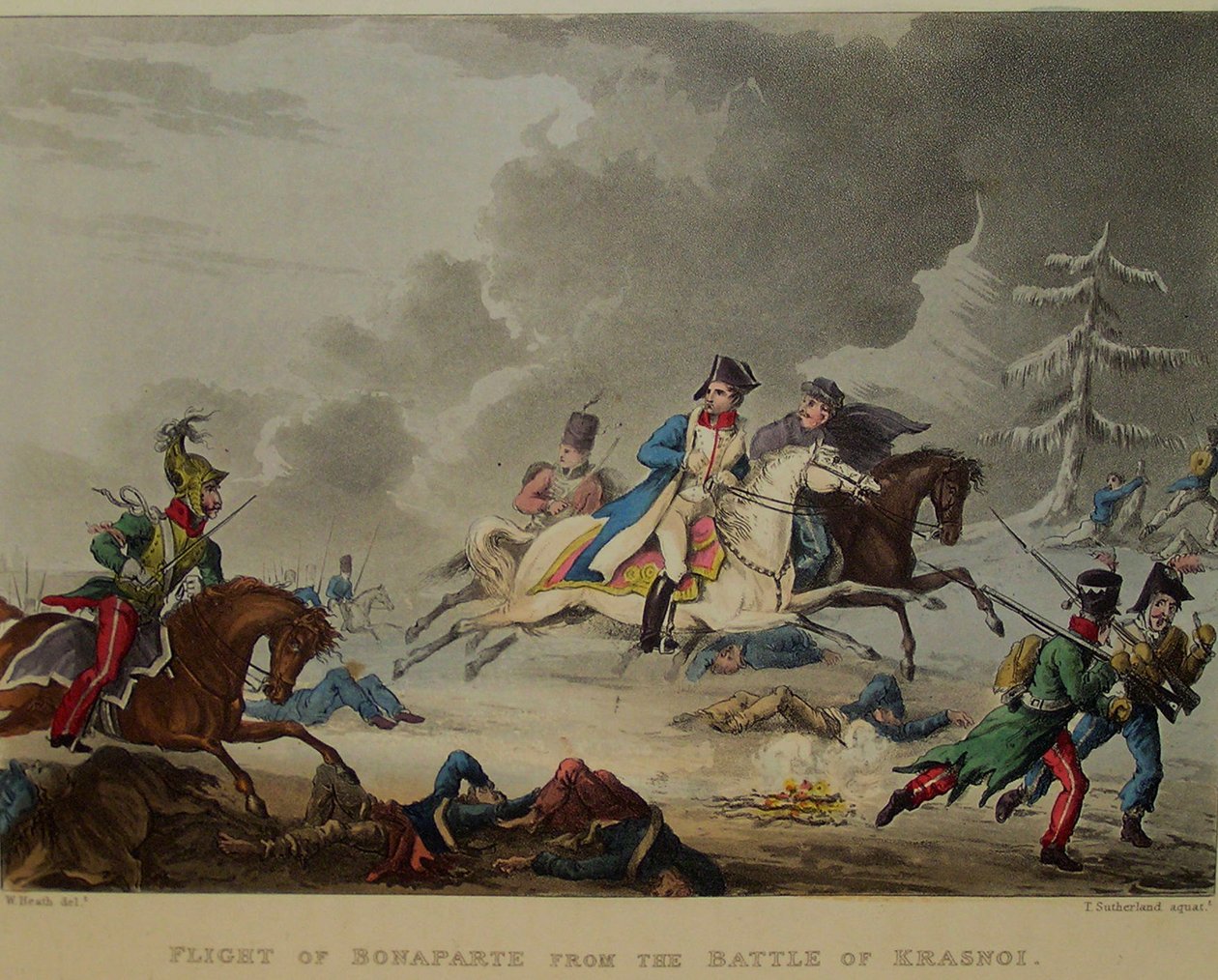 Lot Bonapartego z bitwy pod Krasnem, 1815 autorstwa Thomas Sutherland