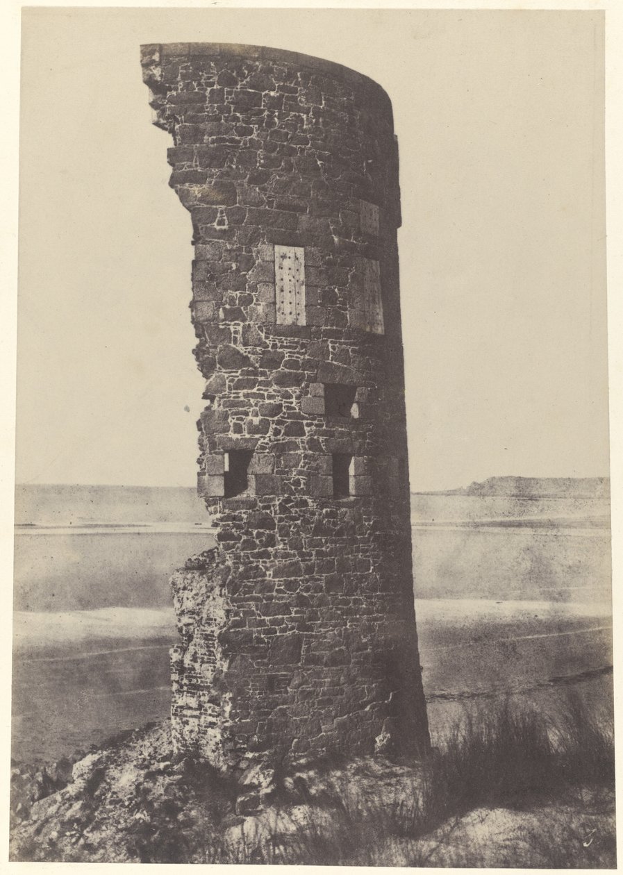 Wieża uderzona piorunem, zatoka Saint-Ouen autorstwa Thomas Sutton