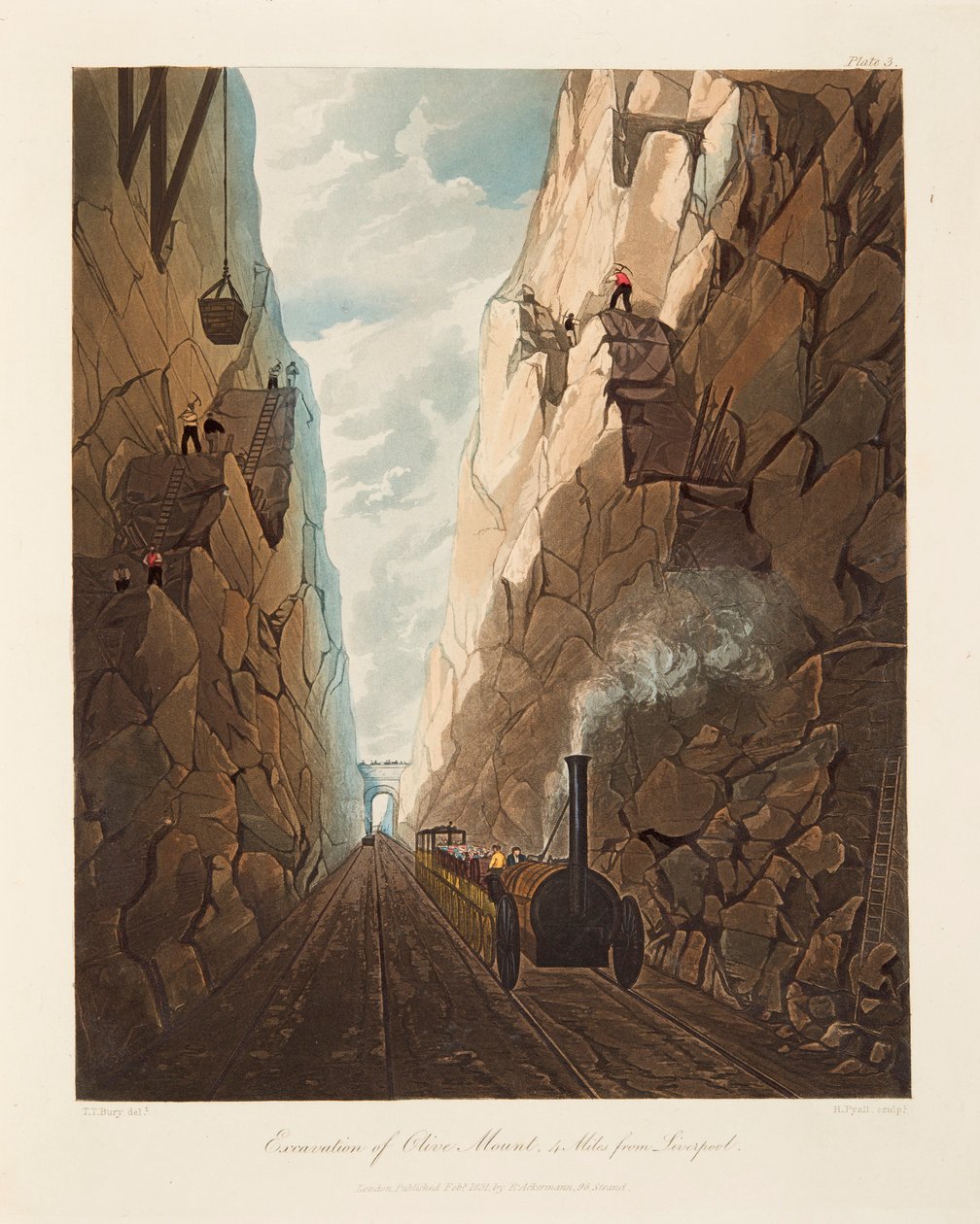 „Wykopaliska na Górze Oliwnej, 6,4 km od Liverpoolu”, 1831 r. autorstwa Thomas Talbot Bury
