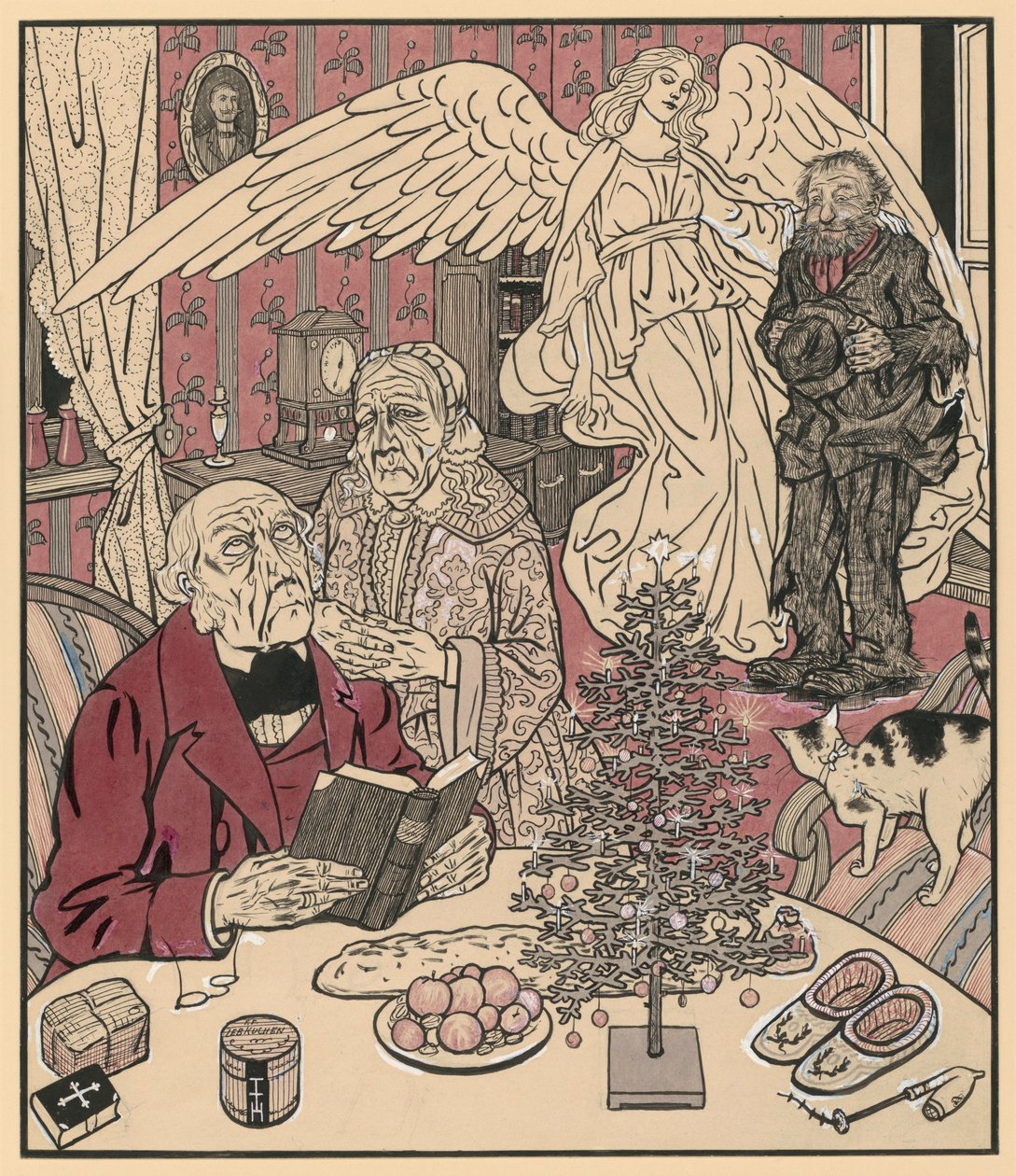 Syn marnotrawny, czyli Syn nieposłuszny (Obrazy z życia rodzinnego, nr 4) autorstwa Thomas Theodor Heine