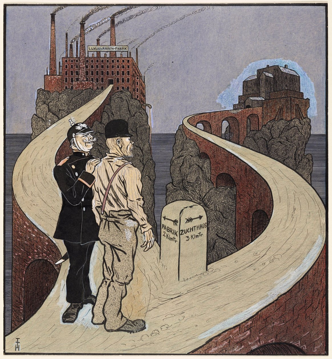 Rozwiązanie kwestii społecznej, Simplicissimus III/27 autorstwa Thomas Theodor Heine