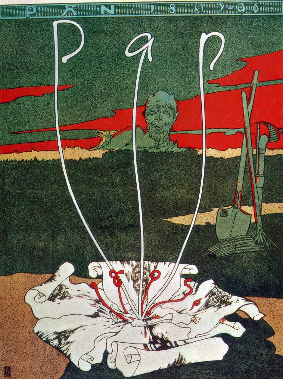 Magazyn Literacki Pan, Josef Sattler, 1895 autorstwa Thomas Theodor Heine