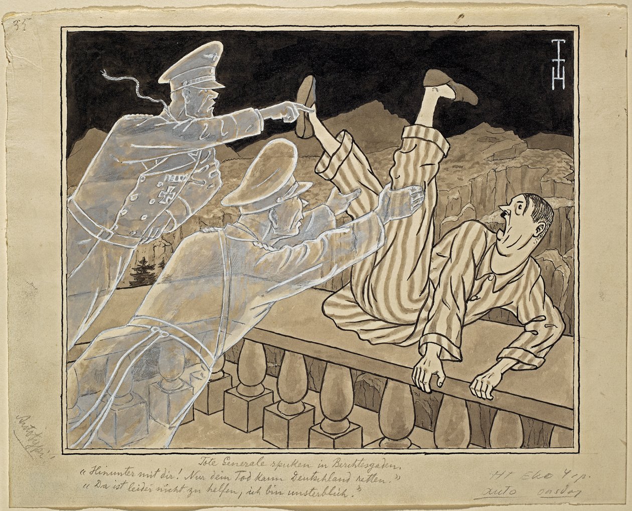 Martwi generałowie straszą w Berchtesgaden autorstwa Thomas Theodor Heine