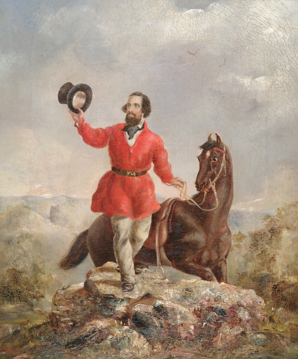 Pan E.H. Hargraves, złoty odkrywca Australii, 1851 r autorstwa Thomas Tyrwhitt Balcombe