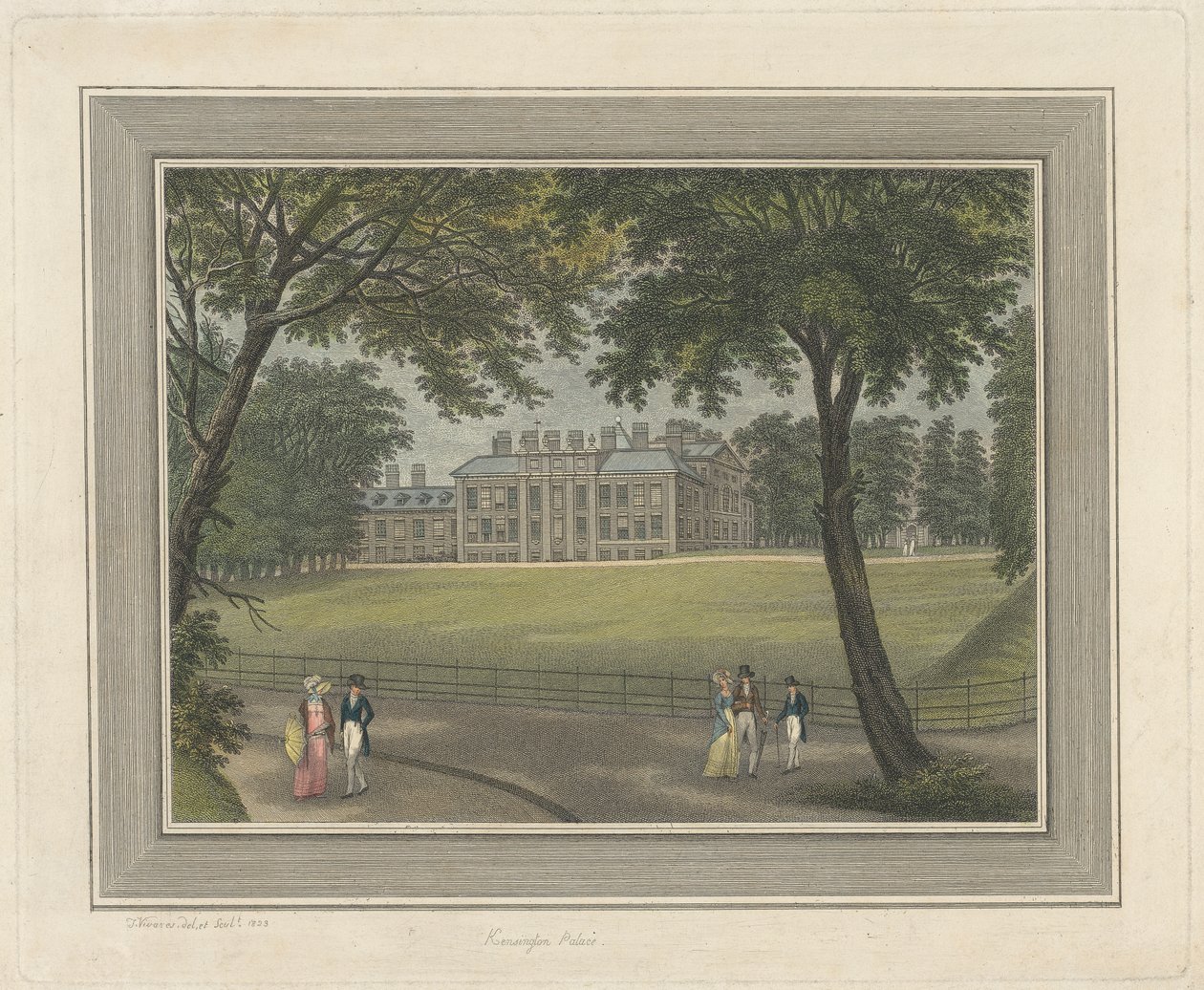 Pałac Kensington autorstwa Thomas Vivares
