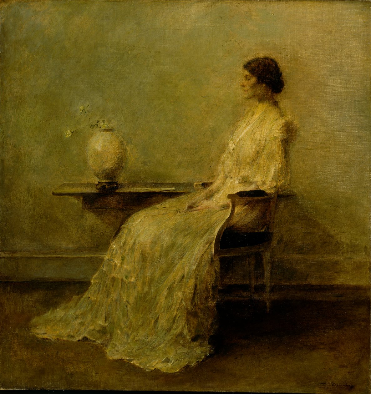 Dama w Bieli nr 2, ca. 1910. autorstwa Thomas Wilmer Dewing