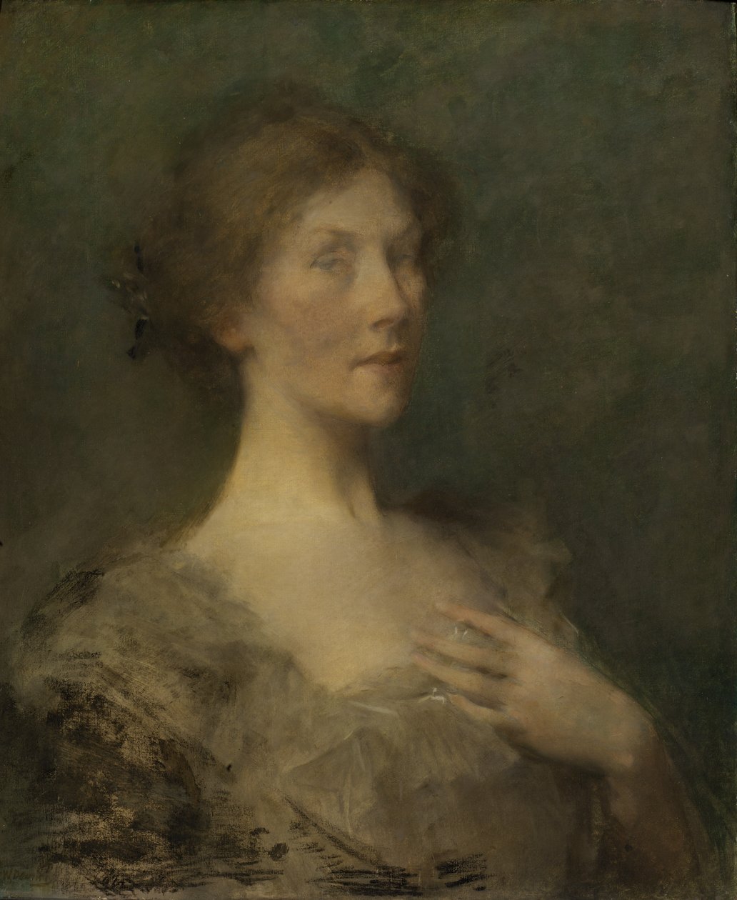 Portret damy, ca. 1895. autorstwa Thomas Wilmer Dewing