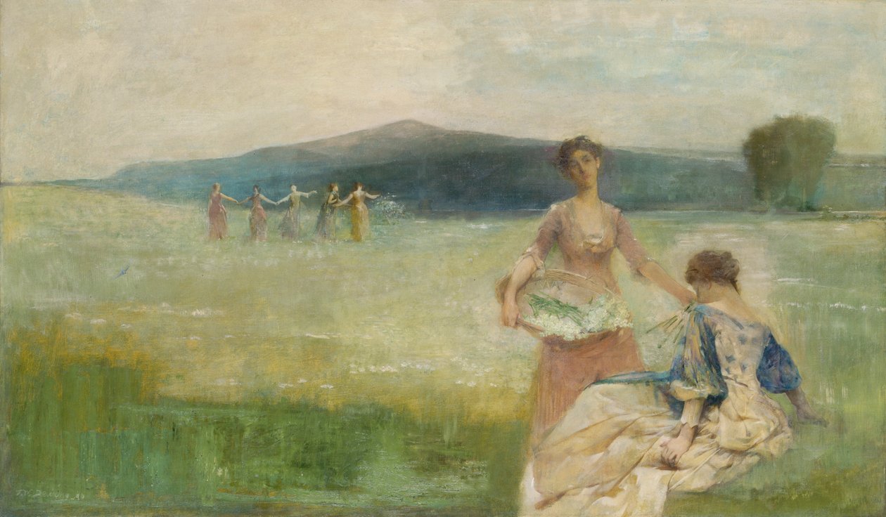 Wiosna, 1890. autorstwa Thomas Wilmer Dewing