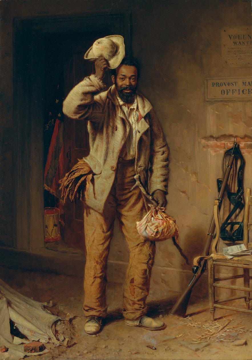 Trochę historii wojny: kontrabanda, 1865. autorstwa Thomas Waterman Wood
