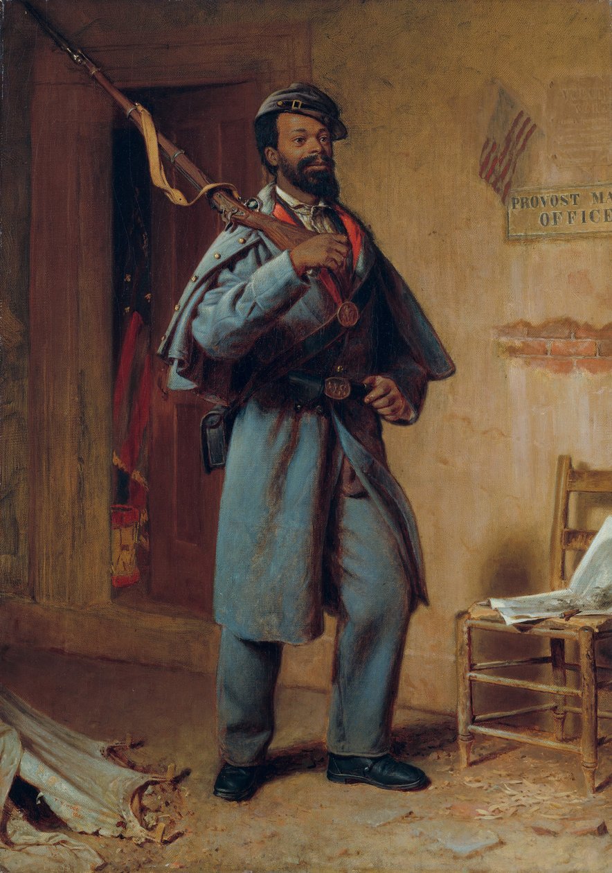 Trochę historii wojny: Rekrut, 1866. autorstwa Thomas Waterman Wood