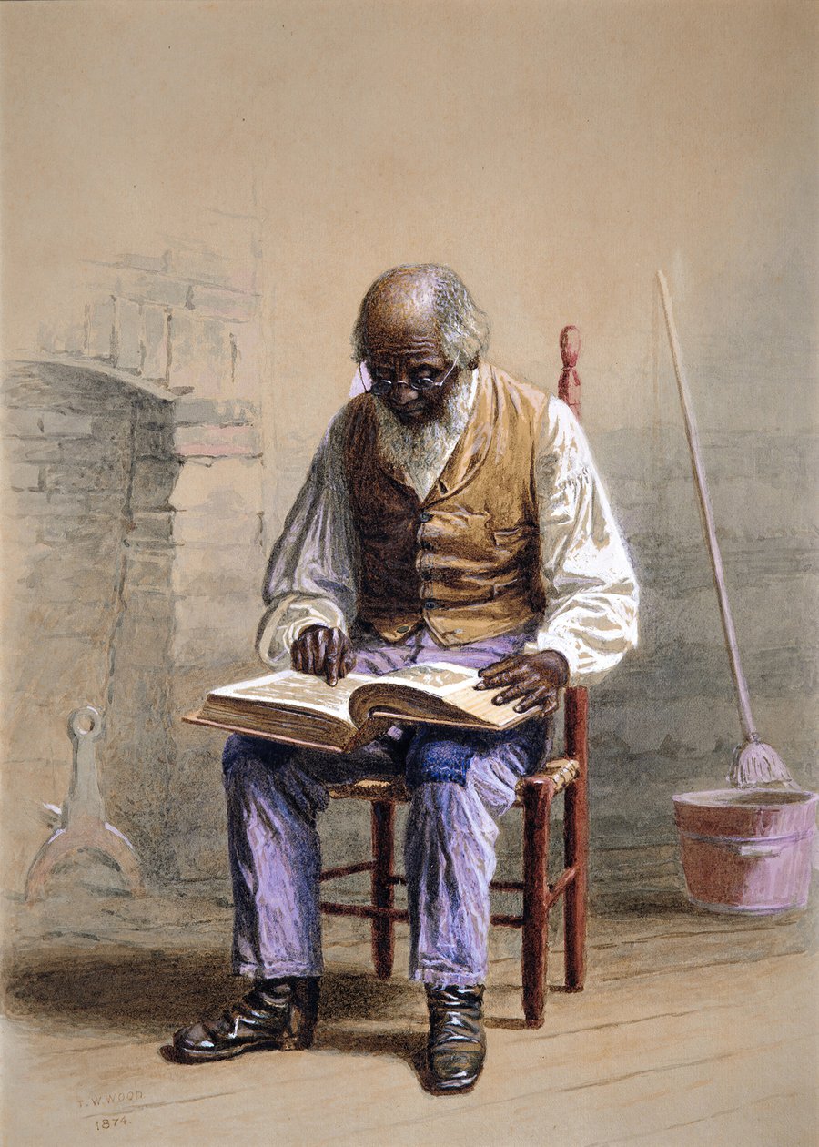 Czytanie Pisma Świętego, 1874. autorstwa Thomas Waterman Wood
