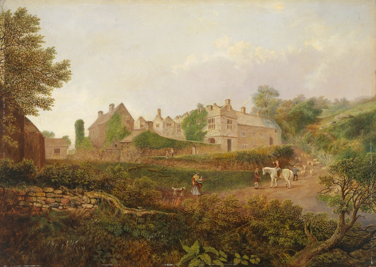 „Wóz, Caerphilly”, 1834-1889 autorstwa Thomas Waters