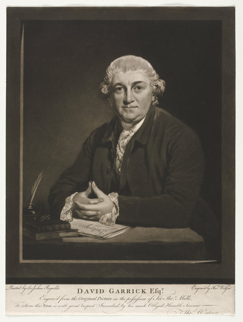 David Garrick autorstwa Thomas Watson