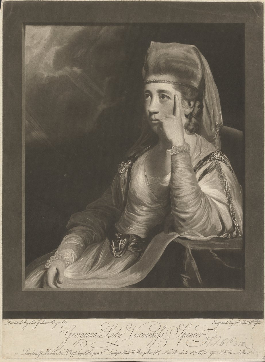 Margaret Georgiana Spencer (z domu Poyntz), hrabina Spencer autorstwa Thomas Watson