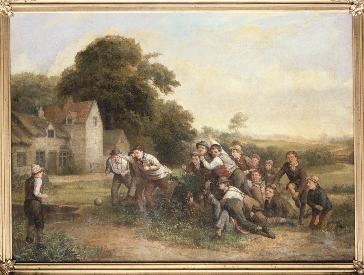 Gra w piłkę nożną autorstwa Thomas Webster