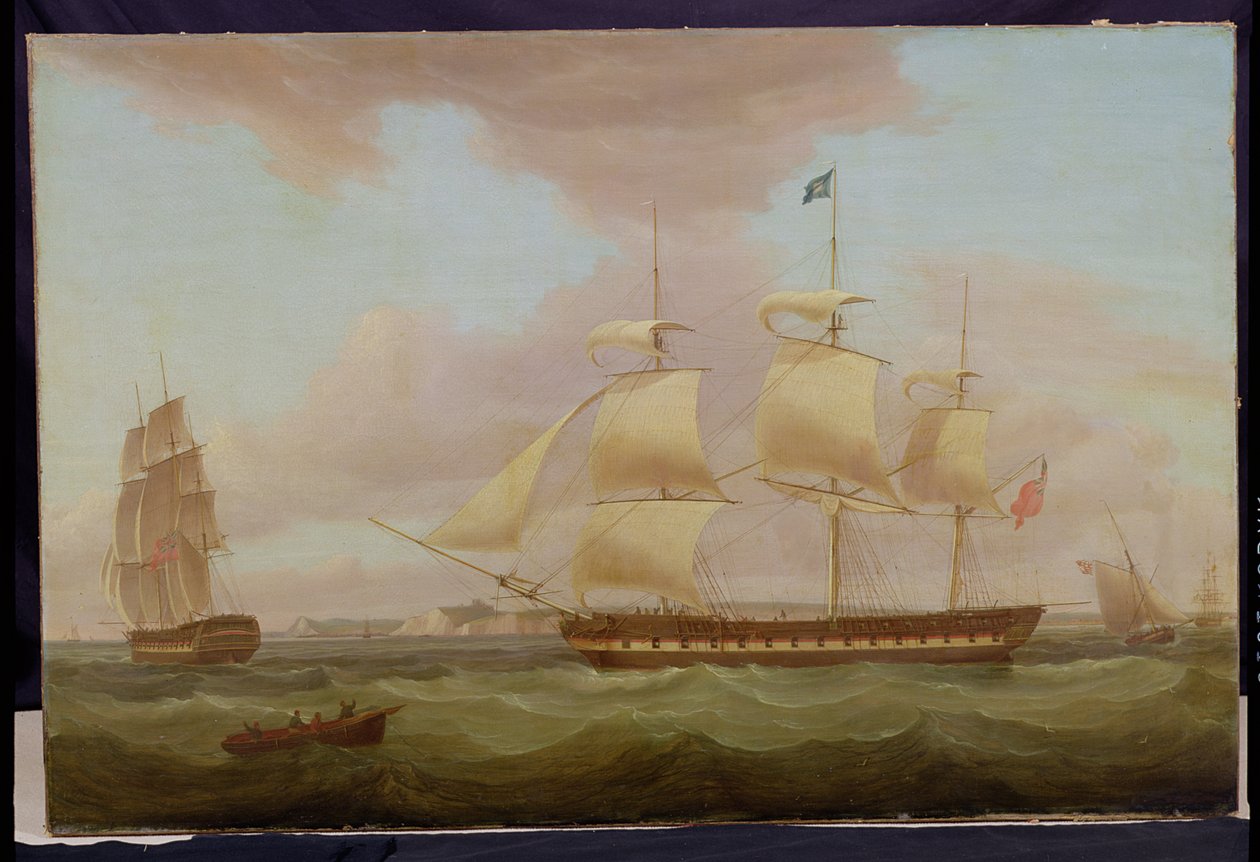 Duchess of Atholl", 1822 r., należący do The Honourable East India Company autorstwa Thomas Whitcombe