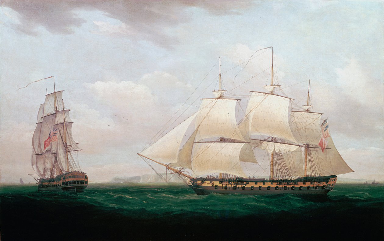 Dwóch mieszkańców Indii Wschodnich z wybrzeża, Thomas Whitcombe, ok. 1850 r. autorstwa Thomas Whitcombe