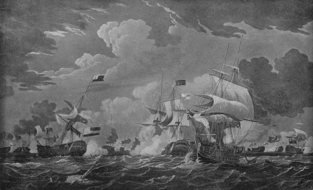 Zwycięstwo admirała Duncana, c1798 autorstwa Thomas Whitcombe