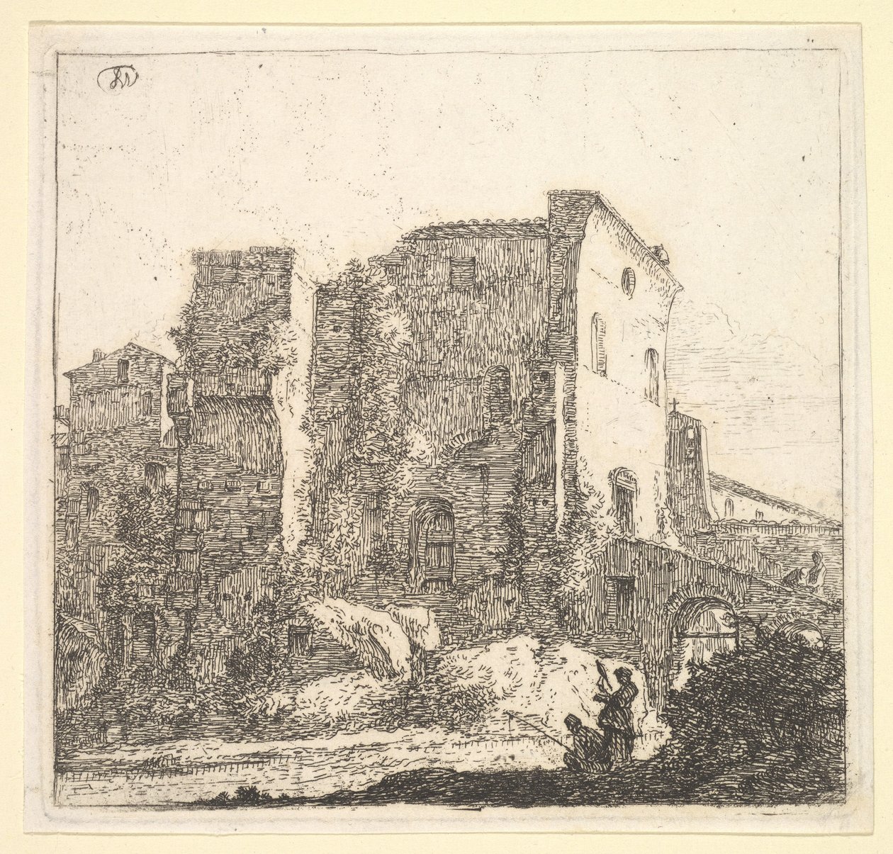 Przędzarka i rybak, XVII wiek. autorstwa Thomas Wijck