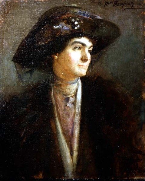Portret popiersia Mabel Persis autorstwa Thomas William Roberts