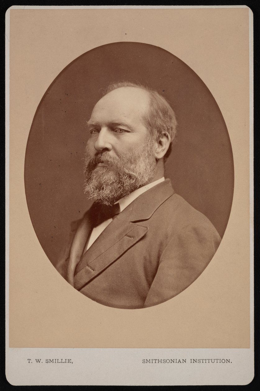 Portret Jamesa Abrama Garfielda 1831-1881, czerwiec 1880. autorstwa Thomas William Smillie