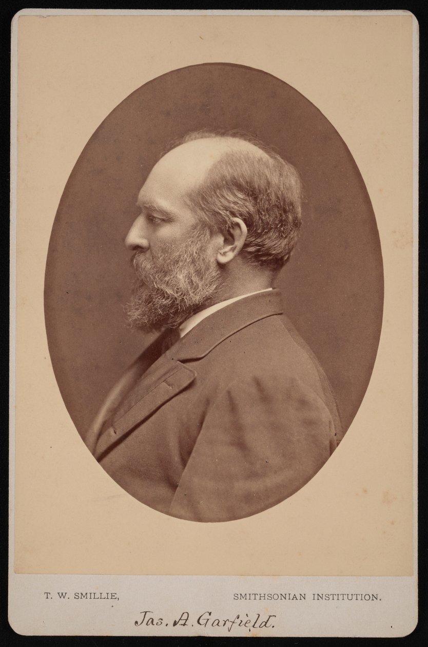 Portret Jamesa Abrama Garfielda 1831-1881, czerwiec 1880. autorstwa Thomas William Smillie