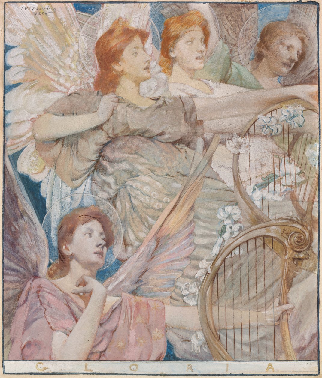 Gloria autorstwa Thomas Wilmer Dewing