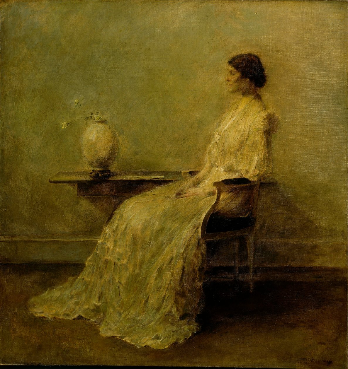 Dama w bieli (nr 2) autorstwa Thomas Wilmer Dewing