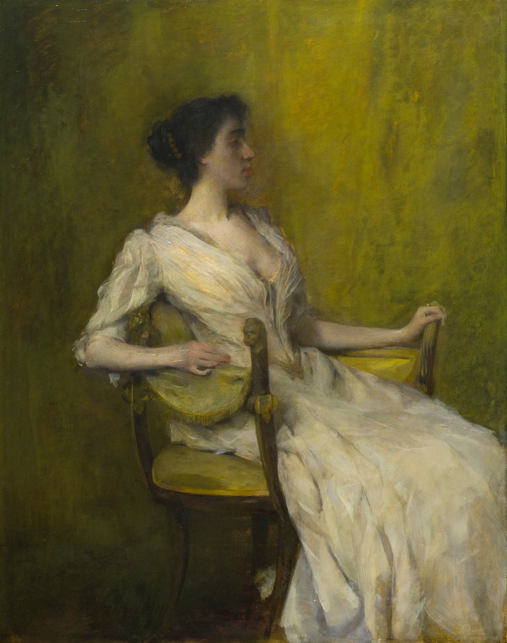 Dama w bieli autorstwa Thomas Wilmer Dewing