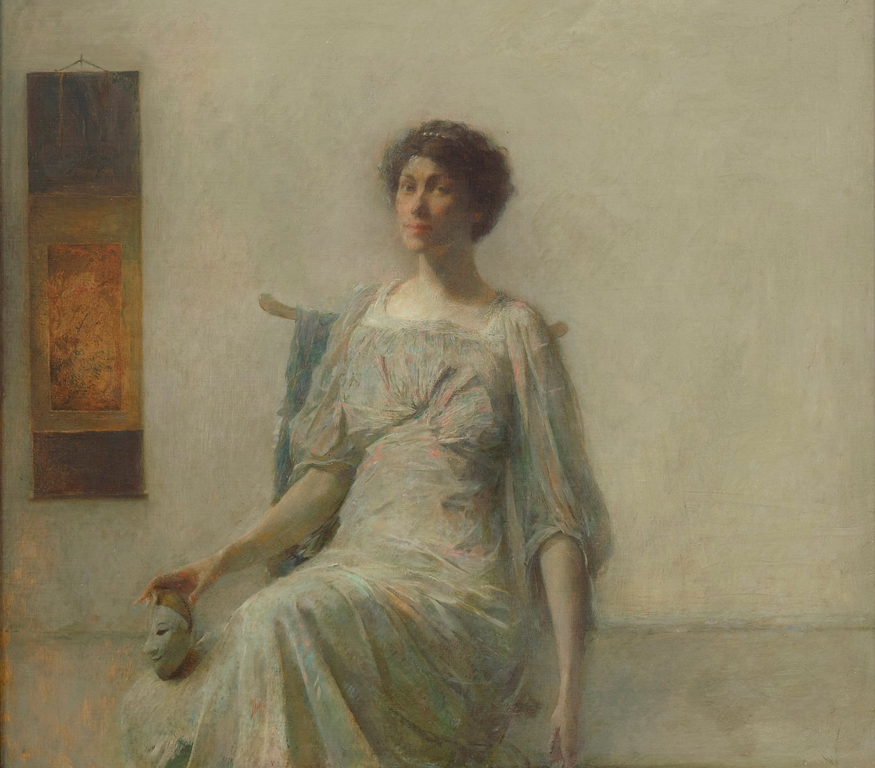Dama z maską, 1911 autorstwa Thomas Wilmer Dewing