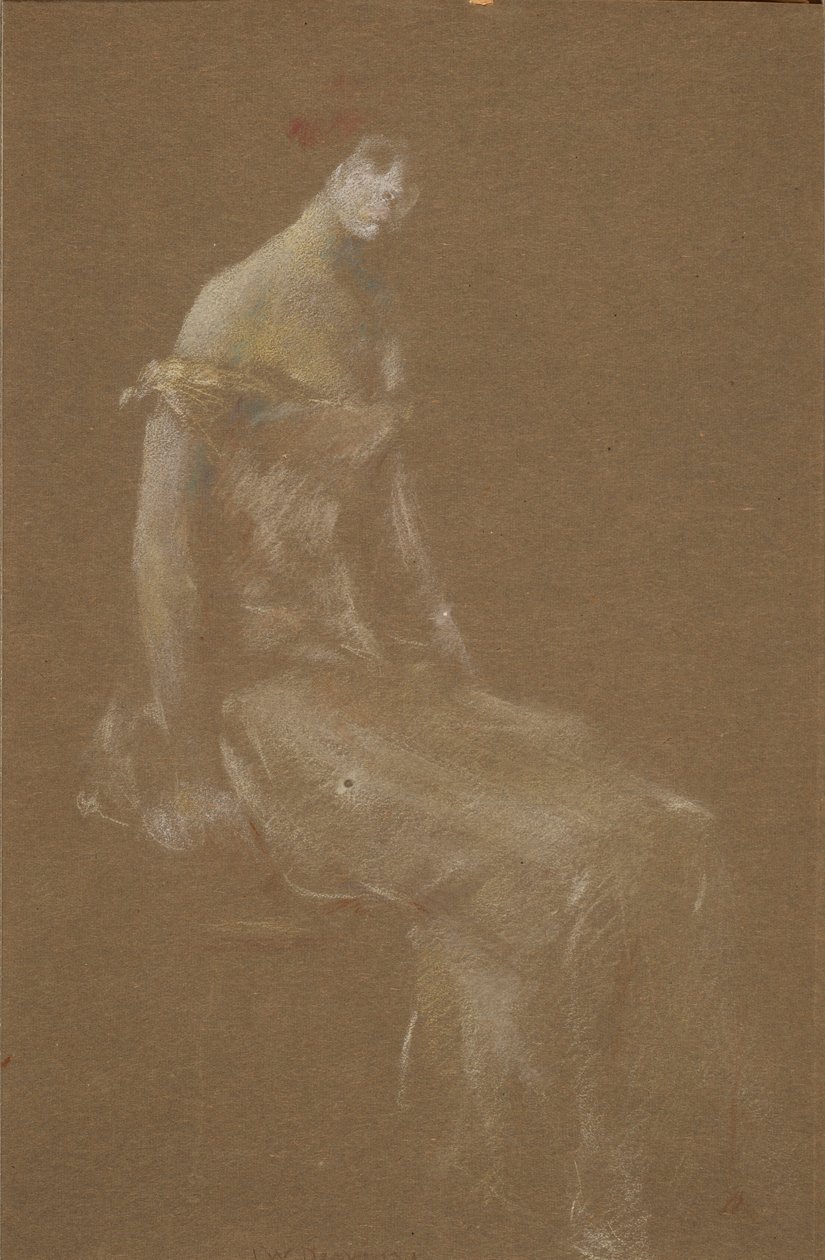 Portret damy w różu #3 autorstwa Thomas Wilmer Dewing