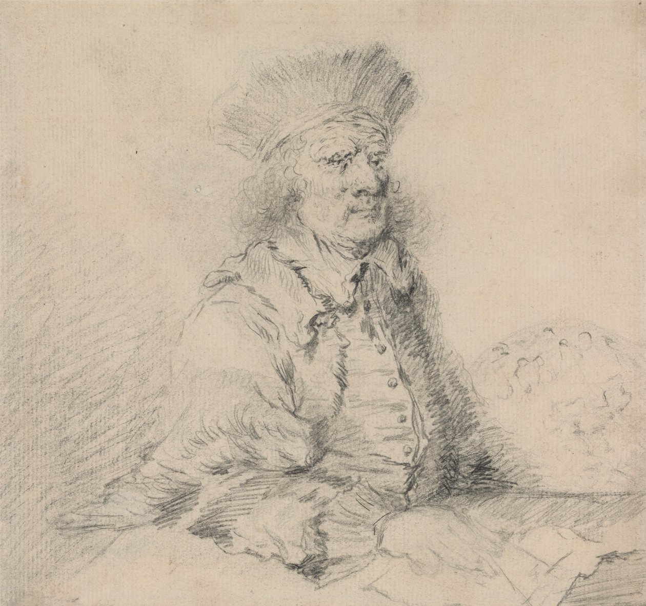 Rembrandt w futrzanej czapce autorstwa Thomas Worlidge