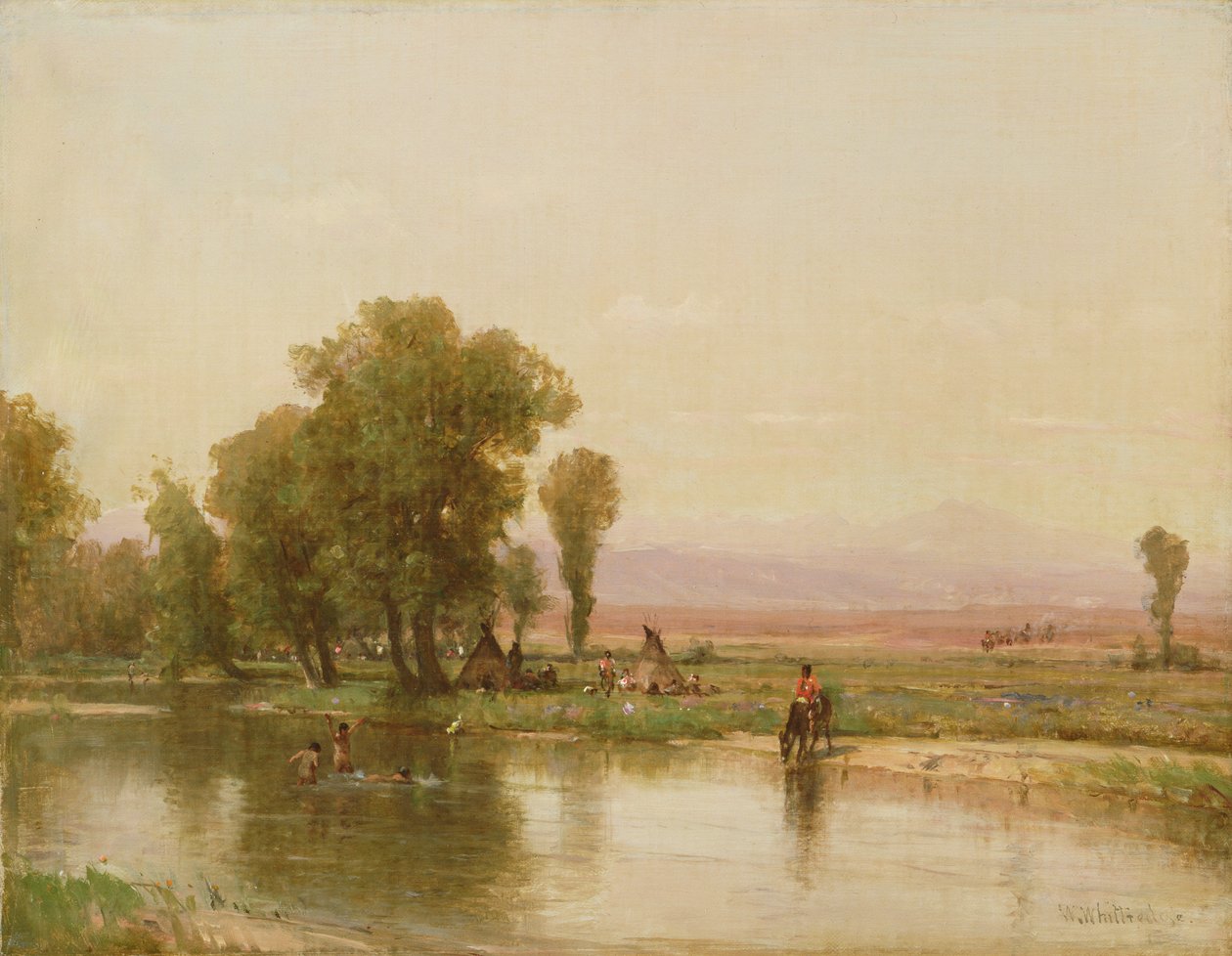 Obozowisko nad rzeką Platte, 1865 autorstwa Thomas Worthington Whittredge
