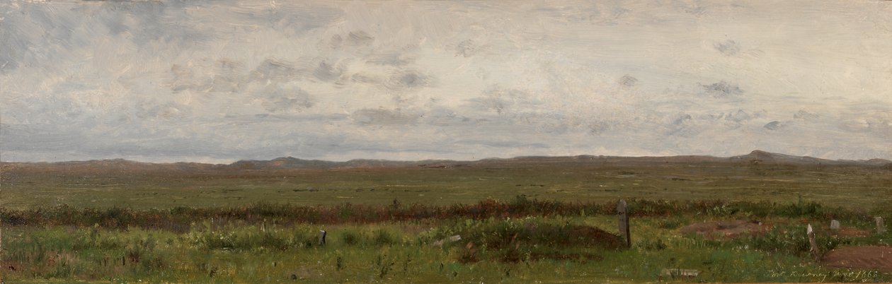 Groby podróżników, Fort Kearny, Nebraska autorstwa Thomas Worthington Whittredge