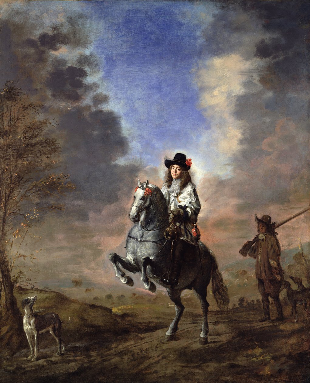 Jeździecki portret mężczyzny z kartką autorstwa Thomas de Keyser