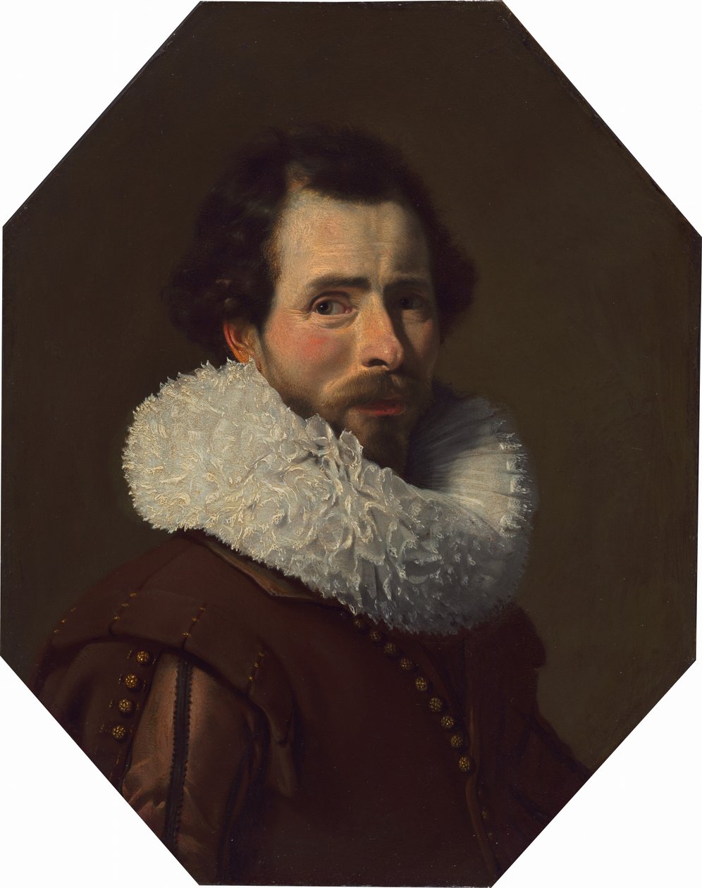 Portret dżentelmena noszącego fantazyjną kryzę autorstwa Thomas de Keyser
