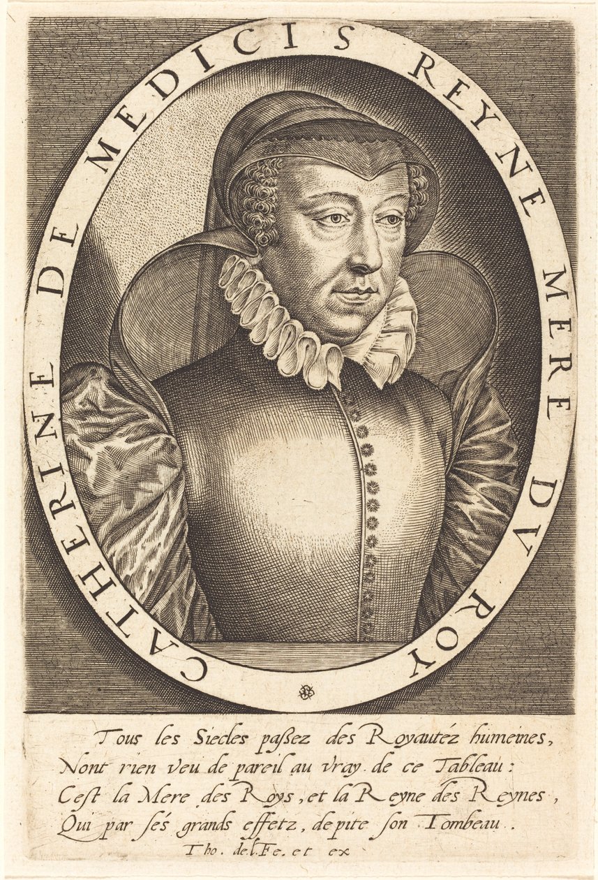 Katarzyna de Medici, królowa Francji autorstwa Thomas de Leu