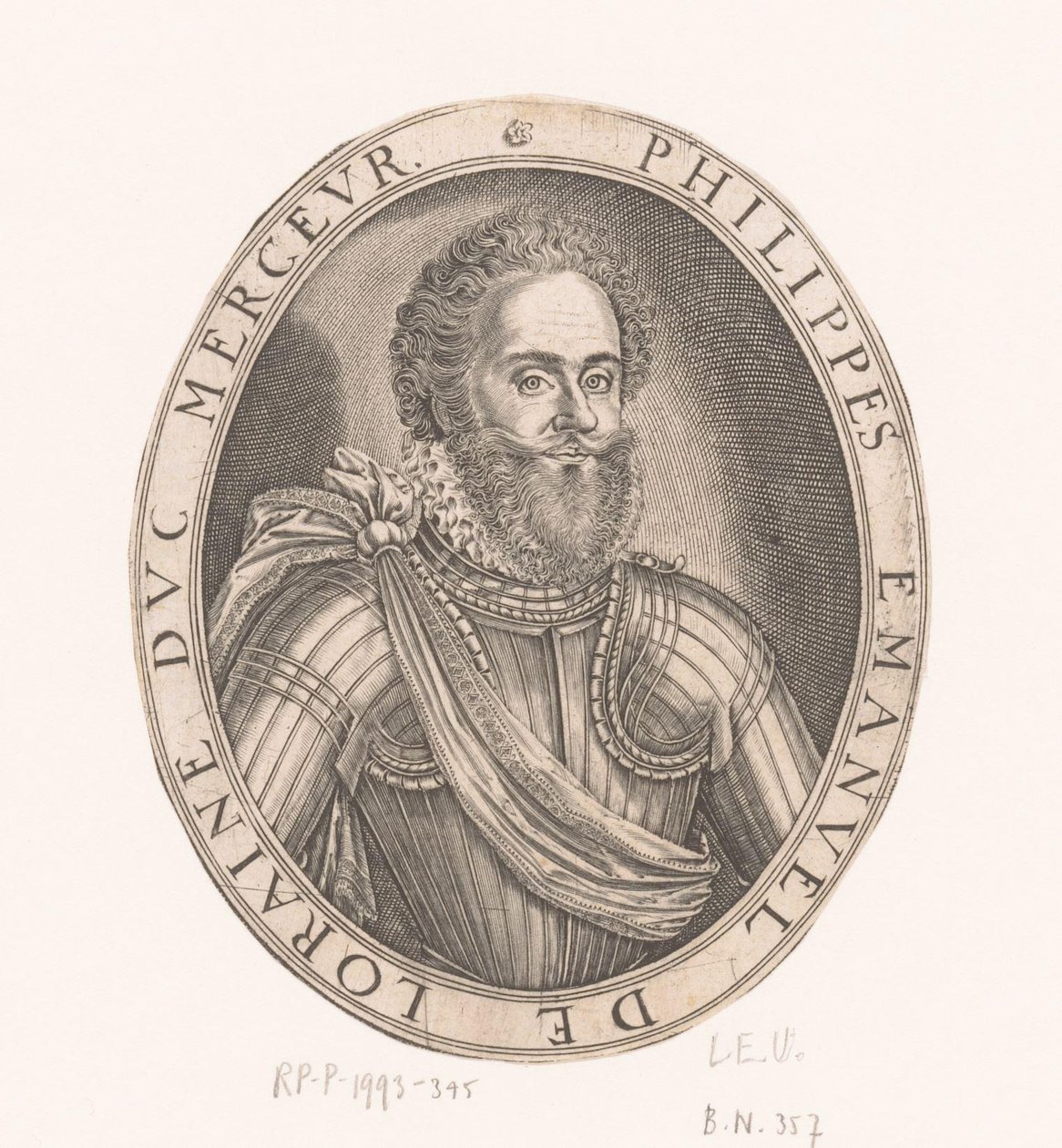 Portret Philippe-Emmanuela de Lorraine, księcia Mercoeur autorstwa Thomas de Leu
