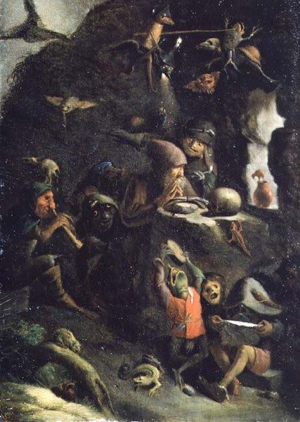 Kuszenie św. Antoniego (panel) autorstwa Thomas van Apshoven