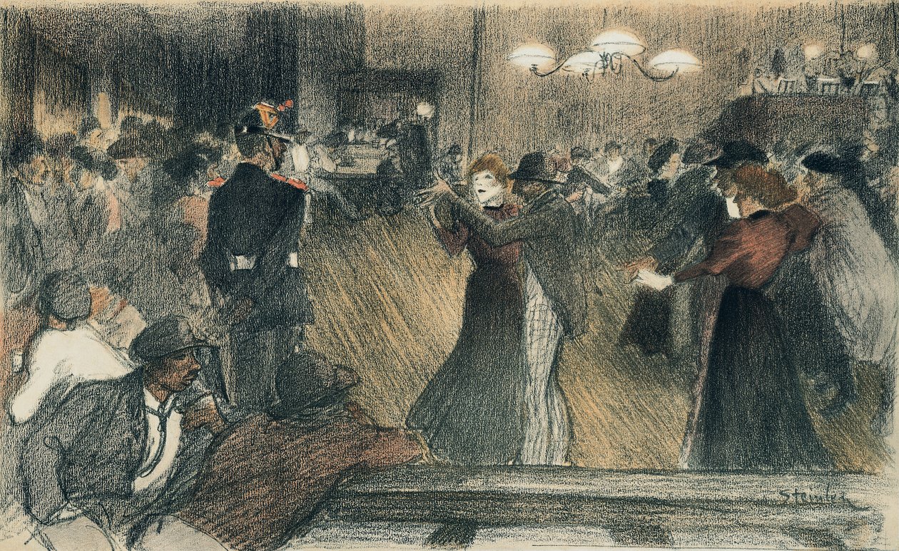Bal u Bariery autorstwa Théophile Alexandre Steinlen