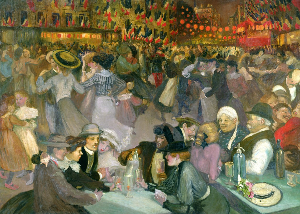 Bal w dniu 14 lipca autorstwa Théophile Alexandre Steinlen