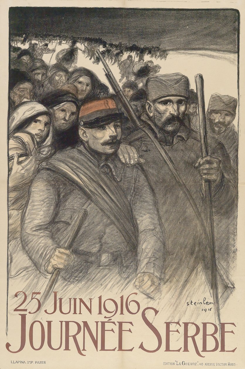 Dzień serbski autorstwa Théophile Alexandre Steinlen